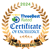 ThreeBest Rated certificate of excellence