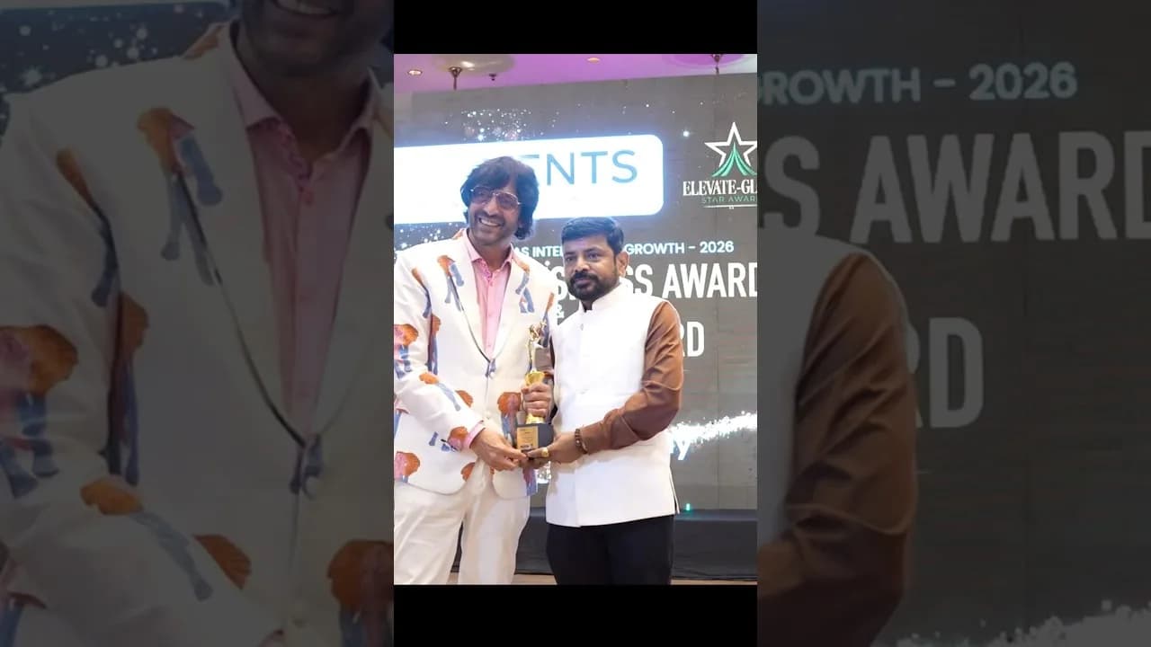 Awarded by Bollywood Actor Chunkey Pandey